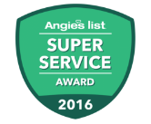 2016 Angie's list Super Service Award