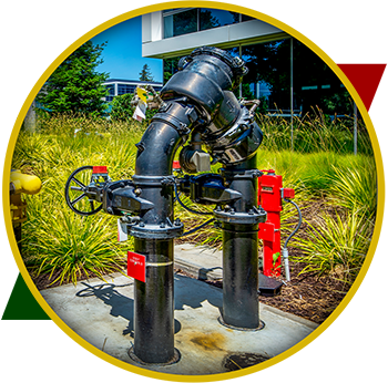 Backflow water pipes